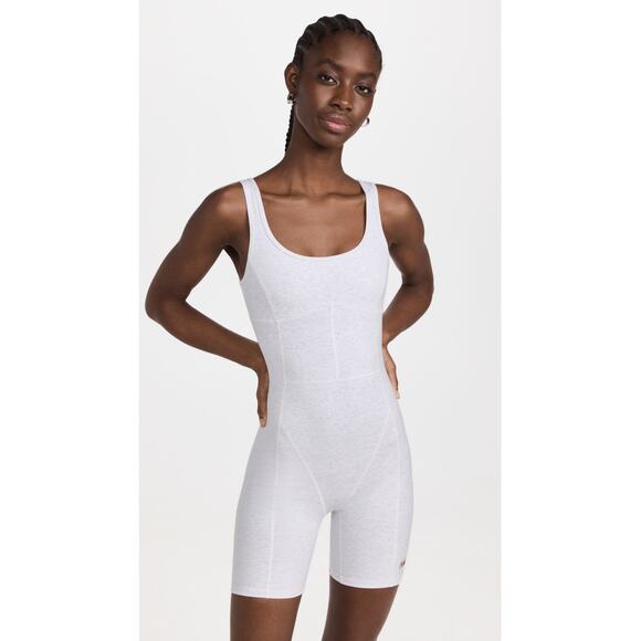 P.E NATION Challenge Bodysuit in Grey Marl Size S